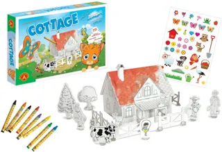 EXP2355 COTTAGE - Haus und Katze 3D Bastel- - Mal Set.jpg