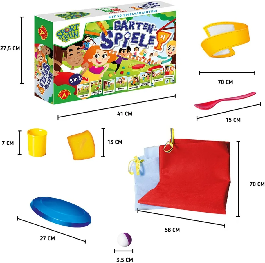 Sport & Fun - Garten Olympiade (8 in 1 Outdoor Spielset)
