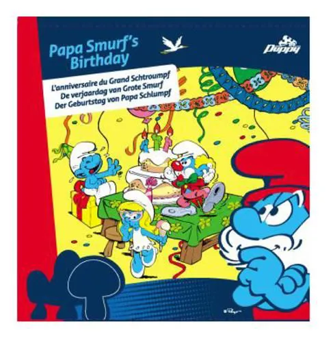 "Die Schlümpfe - Brettspiel Papa Schlumpf's Geburtstag (ab 4 Jahren - für 2-4 Spieler)"