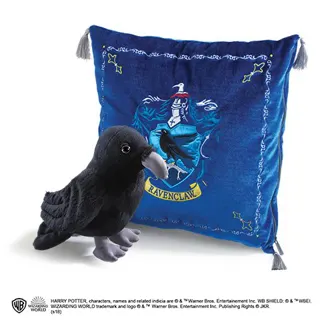 NN7044 Noble Collection Harry Potter - Ravenclaw mit Rabe - Kissen.jpg