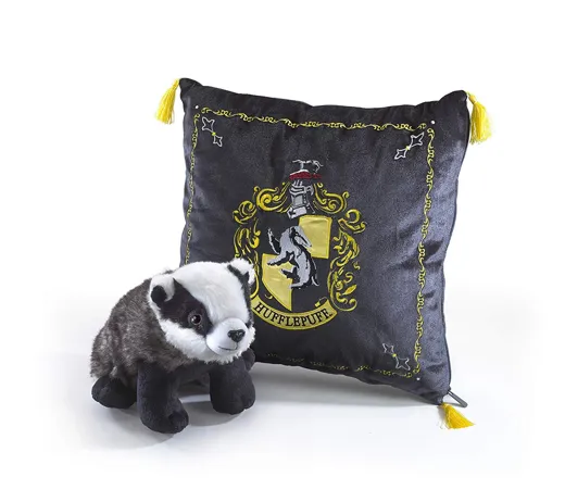 Harry Potter Hufflepuff Sticker – 10x10 Cm, Vinyl, Glänzend Weiß, Wasserfest