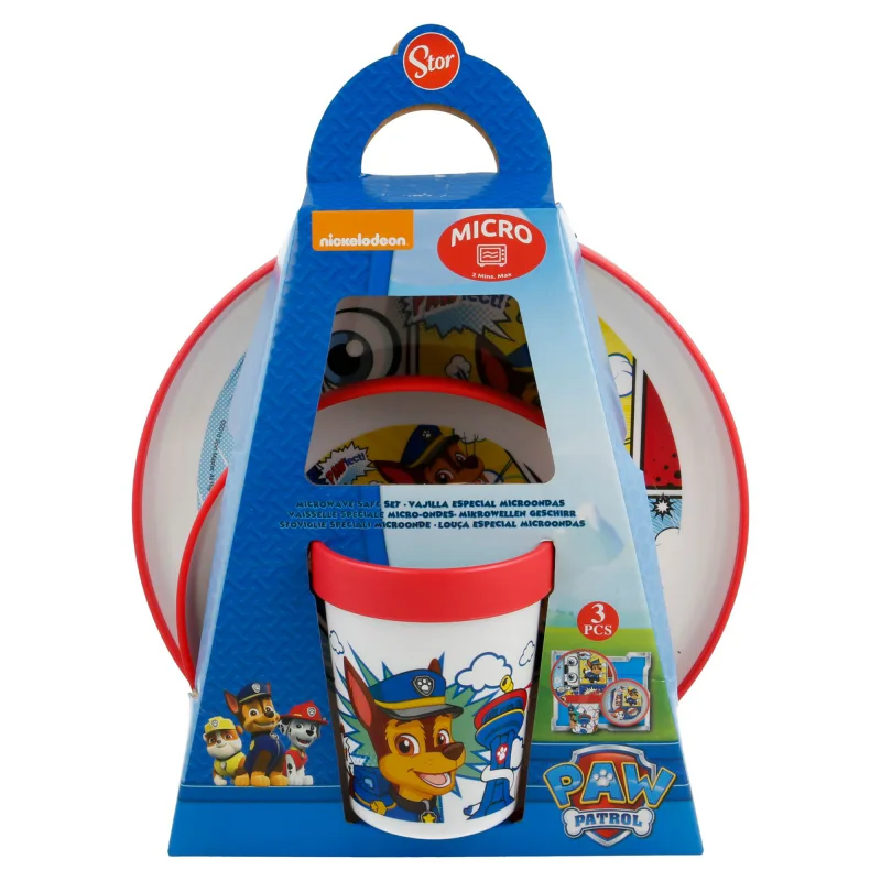Paw Patrol "COMIC" - Premium Geschirr-Set 3-teilig