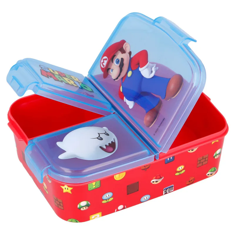 Super Mario - Lunchbox mit Fächern