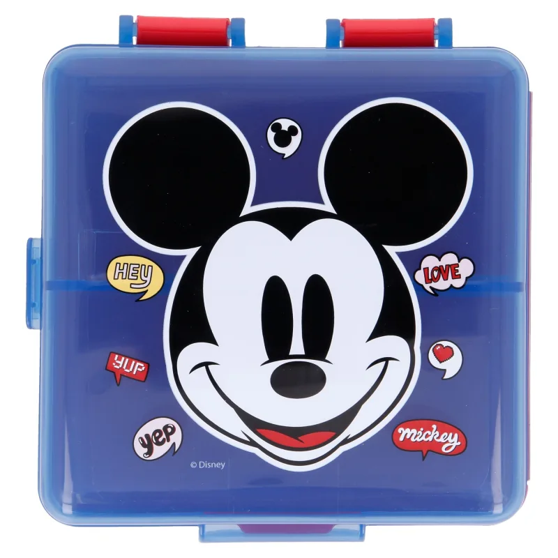 Mickey Mouse "IT`s A MICKEY THING" - quadratische Lunchbox mit Fächern