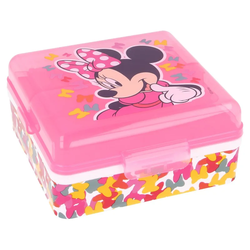 Minnie Mouse - quadratische Lunchbox mit Fächern