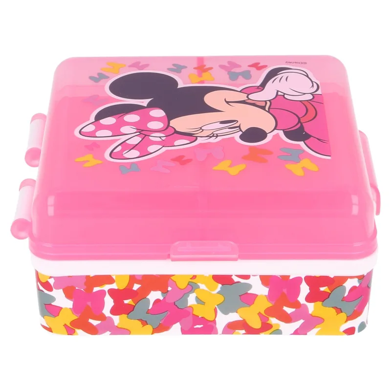 Minnie Mouse - quadratische Lunchbox mit Fächern