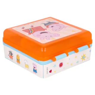 41293 Peppa Pig FREUNDLICHKEIT ZÄHLT - quadratische Lunchbox mit Fächern_2.jpg