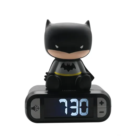 Batman Wecker mit 3D Nachtlicht-Figur und besonderen Klingeltönen