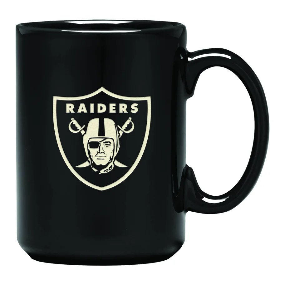 Las Vegas Raiders Laser Etched Sand Curved Mug 