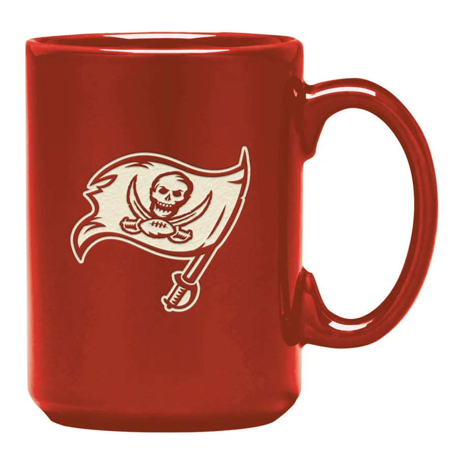 Tampa Bay Buccaneers Laser Etched Sand Curved Mug 