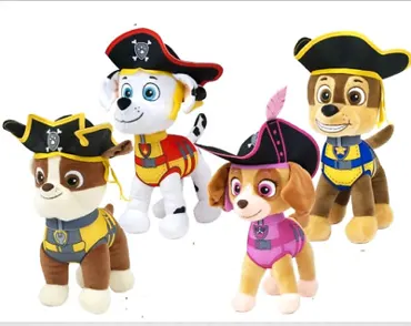 Paw Patrol - Mighty Pups Piraten Plüsch SET