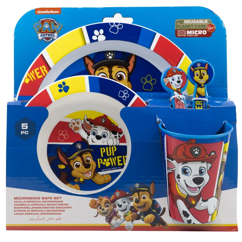 Paw Patrol "PUP POWER" - Geschirr-Set 5-teilig
