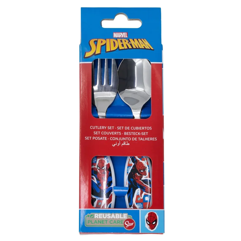 Spiderman "MIDNIGHT FLYER" - Kinderbesteck Set 2-teilig