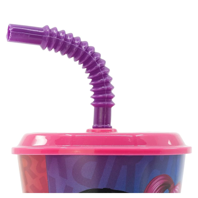 Rainbow High - Becher mit Deckel und Strohhalm, 430 ml