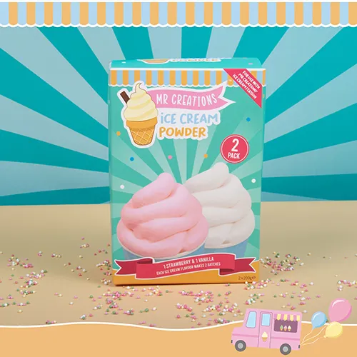 Mr. Creations Eiscremepulver – Vanille & Erdbeere