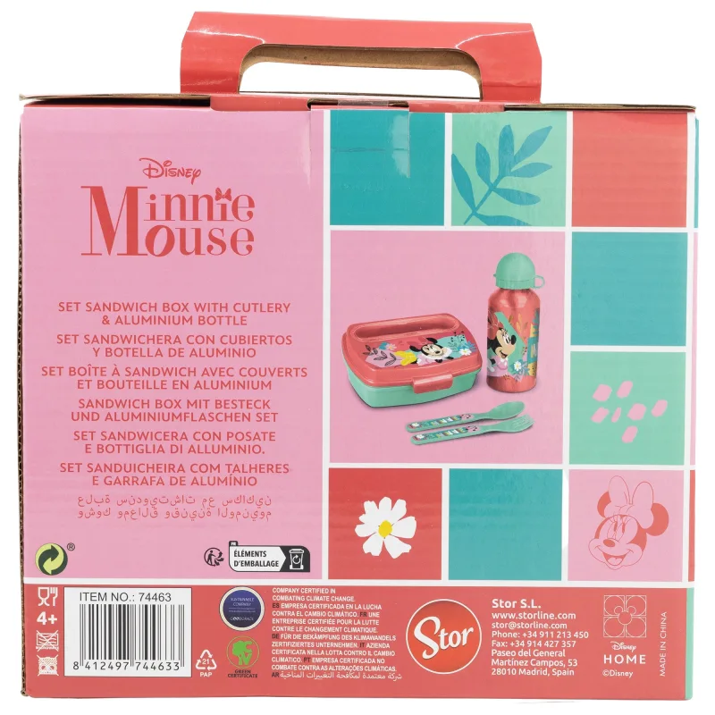 Minnie Mouse - Back to School Set in Geschenkbox, 4-teilig