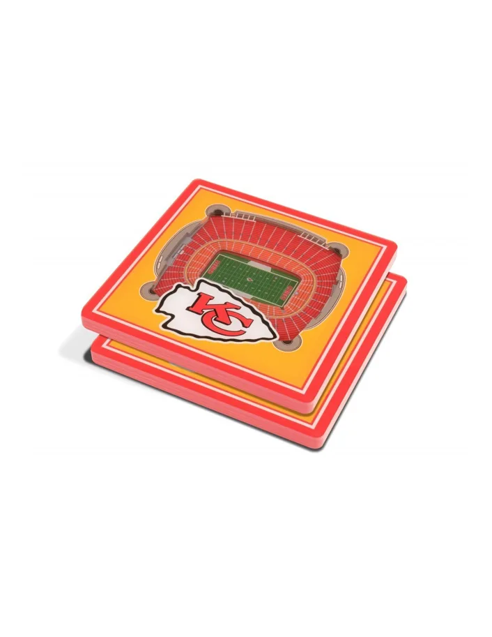 Kansas City Chiefs 3D Stadium View-Untersetzer Set (2 Stk.)