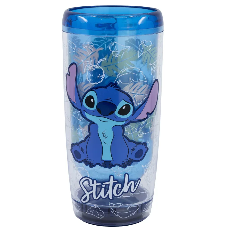 Stitch - kippsicherer doppelwandiger Becher, 625 ml