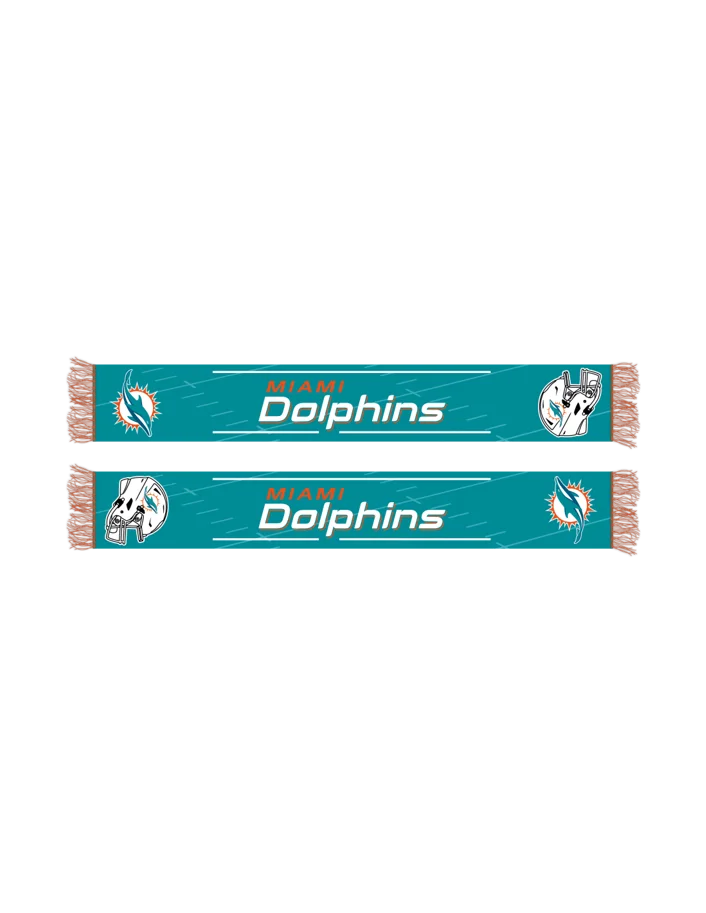 Miami Dolphins HD Knitted Jaquard Scarf  