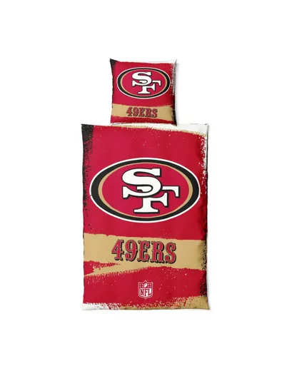San Francisco 49ers Bettwäsche-Set "RAW" 135x200 + 80x80cm