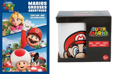 Super Mario - Geschenkset Buch und Tasse