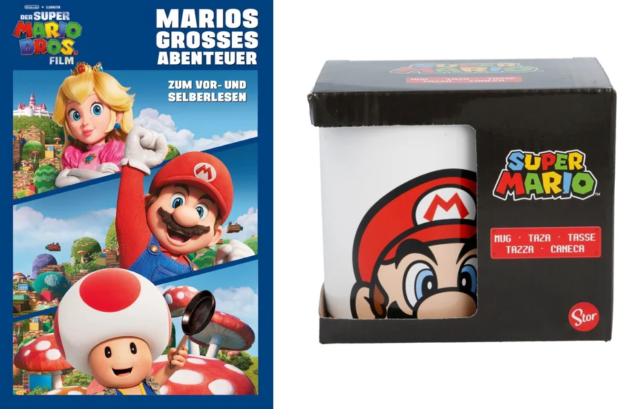 Super Mario - Geschenkset Buch und Tasse