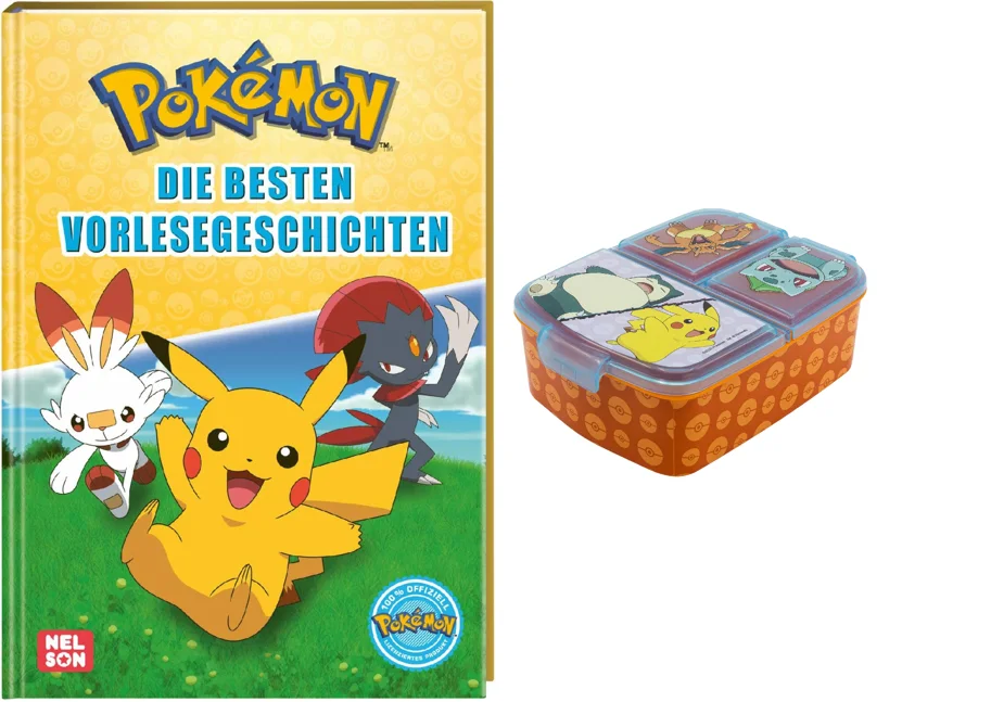 Pokémon - Geschenkset Buch und Lunchbox