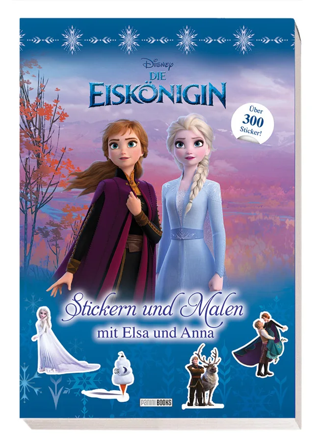 Frozen Geschenkset - Stickerbuch und Becher mit Kippschutz, 470 ml