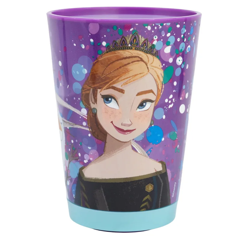 Frozen Geschenkset - Stickerbuch und Becher mit Kippschutz, 470 ml