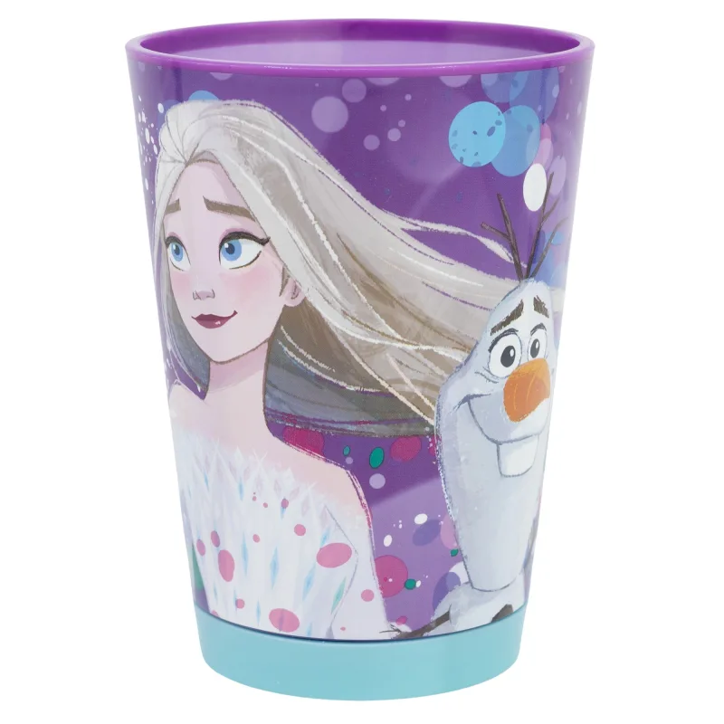 Frozen Geschenkset - Stickerbuch und Becher mit Kippschutz, 470 ml