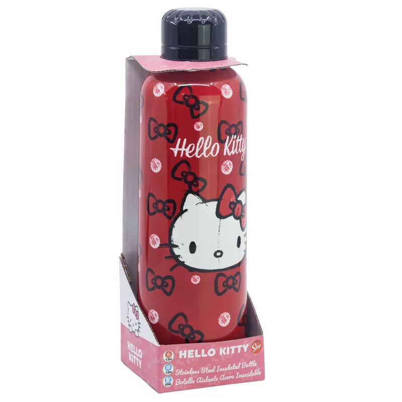 Hello Kitty - Isolierte Thermo-Edelstahlflasche, 515 ml