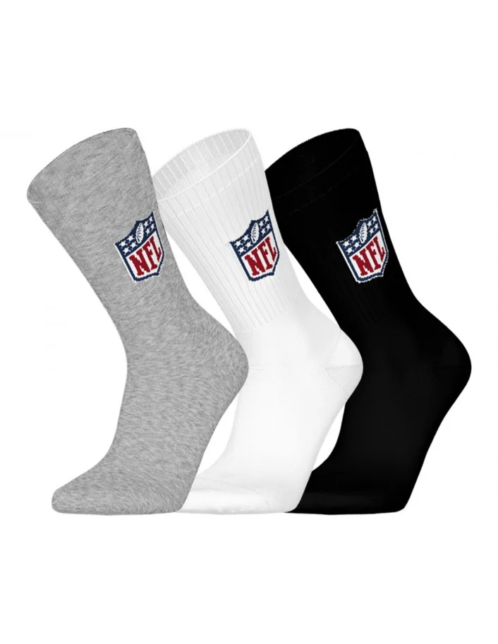 NFL Shield 3pk Crew Socks 43-46