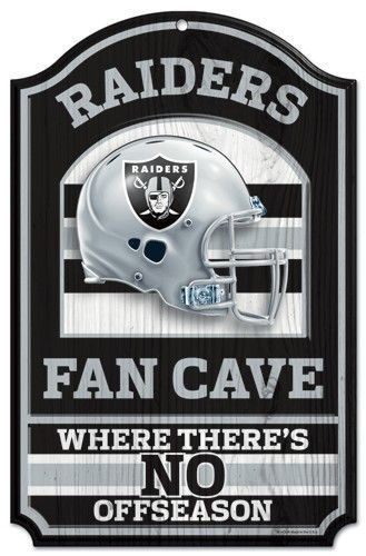 Las Vegas Raiders Holzschild Fan Cave 