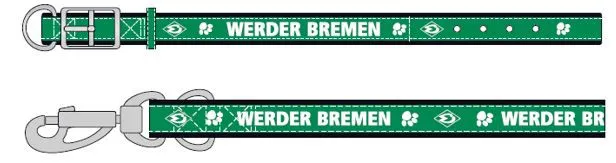 Werder Bremen Hundehalsband WB klein 30x45