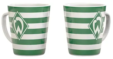 SV Werder Bremen Tasse Streifen