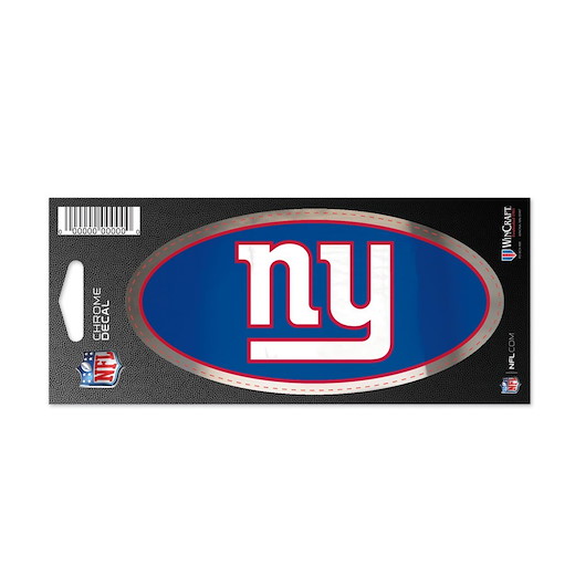 New York Giants Chrome Aufkleber 