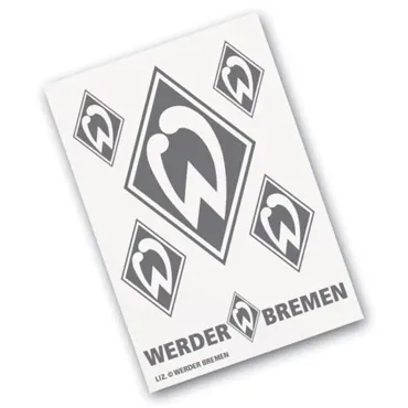 SV Werder Bremen Aufkleber Raute 6tlg., silber