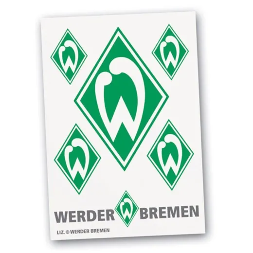 SV Werder Bremen Aufkleber Raute 6tlg., außen