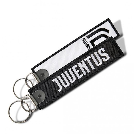 Juventus Turin Schlüsselanhänger Textil-Logo 