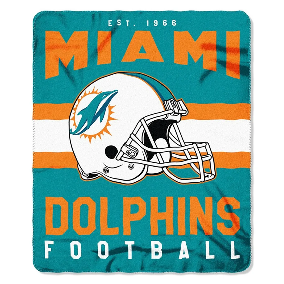Miami Dolphins Fleece Decke Helm 115 x 150cm