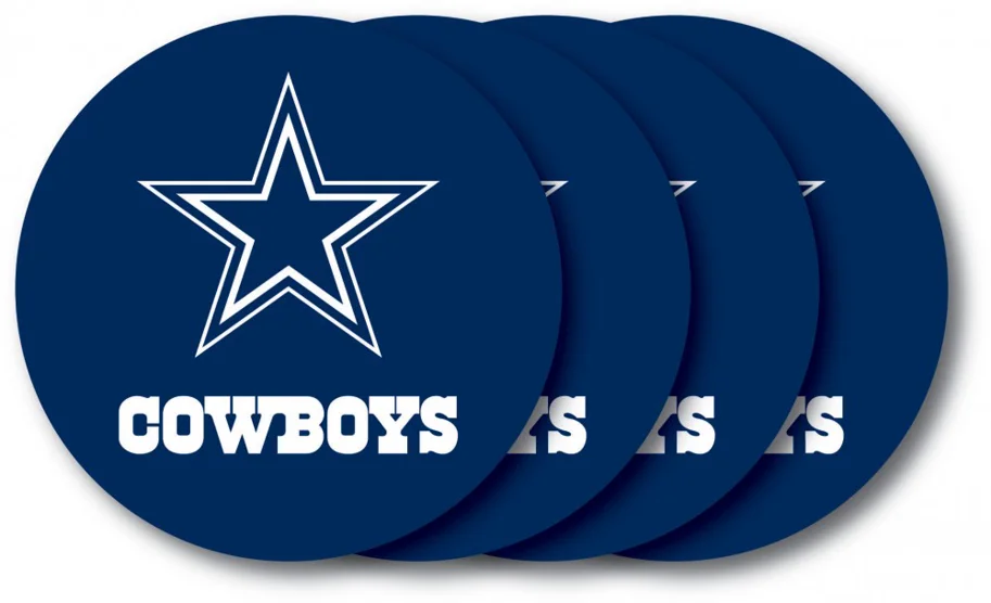 Dallas Cowboys Vinyl-Untersetzer Set (4 Stk.) 