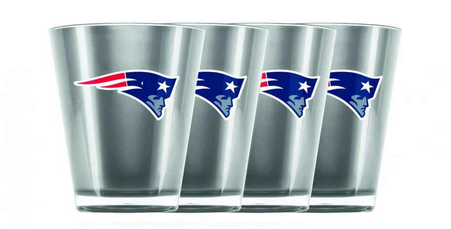New England Patriots 4 Shot-Gläser 