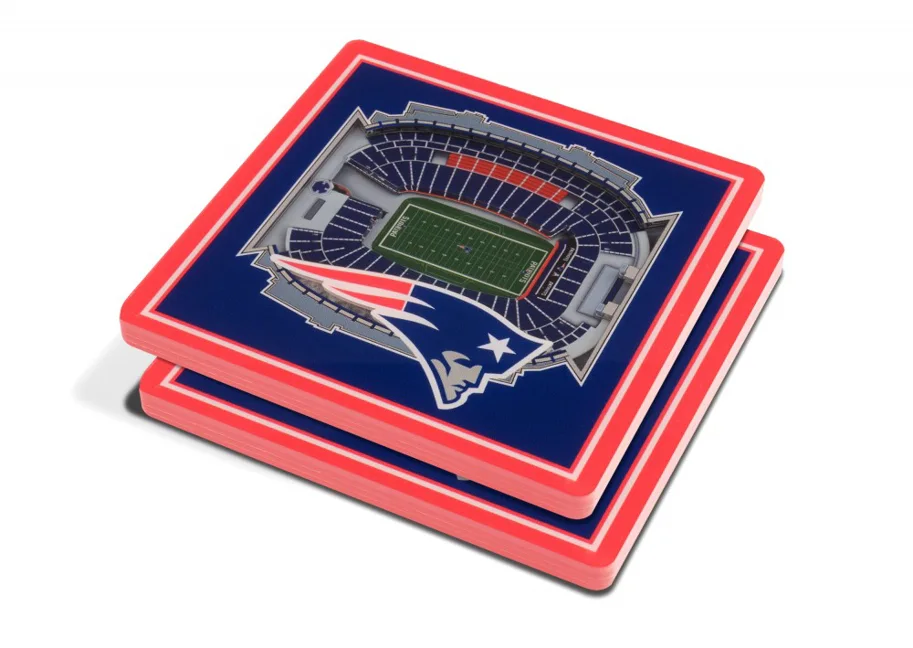 New England Patriots 3DStadiumView Untersetzer 2er 