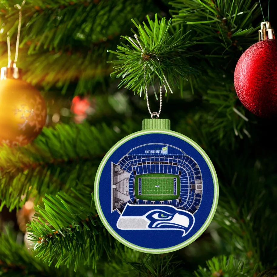 Seattle Seahawks 3D StadiumView Baumschmuck 7,5 cm 