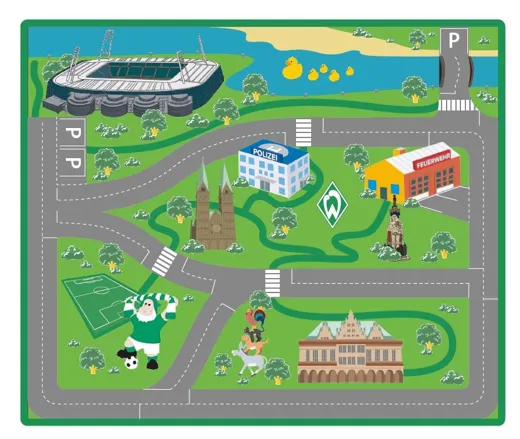SV Werder Bremen Spielteppich 100x120cm 100x120cm