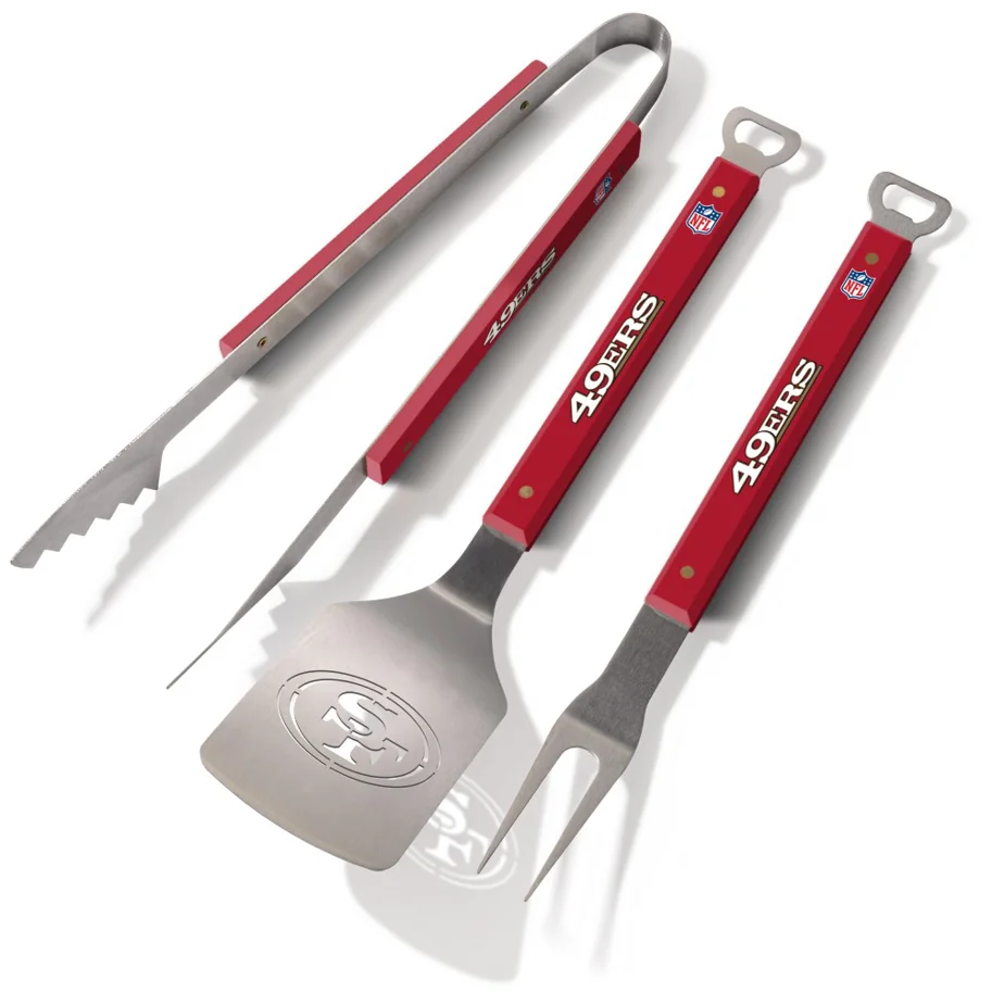 San Francisco 49ers Spirit Series 3-Piece BBQ Set ca. 18x8x50cm