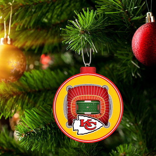 Kansas City Chiefs 3D StadiumView Baumschmuck 7,5 cm 