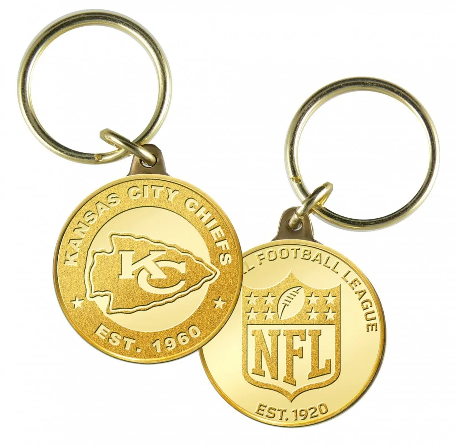 Kansas City Chiefs Minted Coin Keyring 