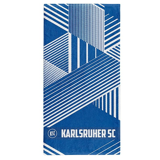 Karlsruher SC Duschtuch KSC Streifen 70x140