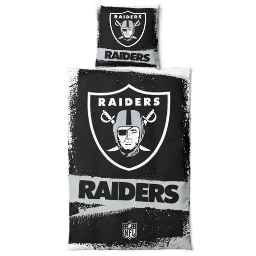 Las Vegas Raiders Bettwäsche-Set "RAW" 135x200 + 80x80cm